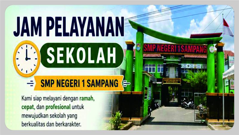Jam Layanan SMP Negeri 1 Sampang